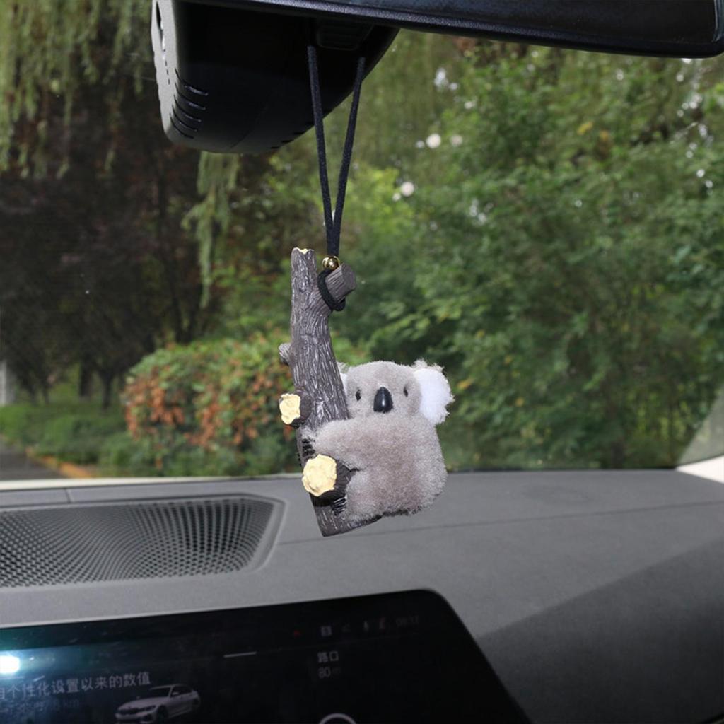 Rearview Plush Koala Ornament Rearview Glass Plush Koala Cute Ornament For Car Backpack Animal Pendants Charming Household