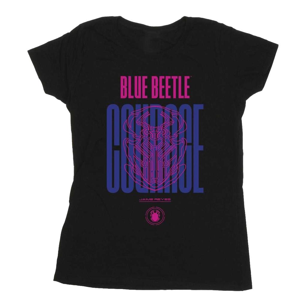 Blue Beetle Womens/Ladies Courage Cotton T-Shirt