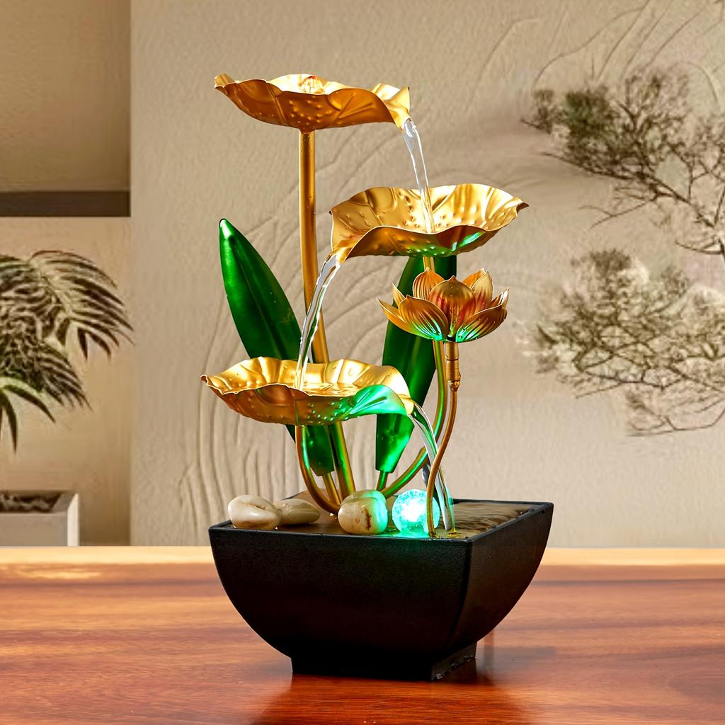 [Small Indoor Fountain] Small Indoor Fountain | Automatic Humidifier Desktop Decor for Living Room Bedroom Relaxation Craft