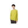 Onitsuka Tiger LS Knit Top Round Neck Solid Color Pullover Long Sleeve Sweater Unisex tops Yellow 2183B363-750