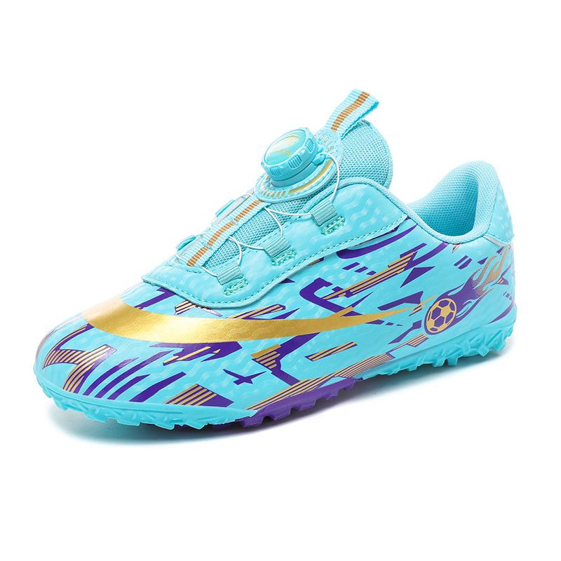 Cross-border New 2025 New Girls and Boys Long Nails Football Shoes Broken Nails Student Velcro Spin Training Shoes