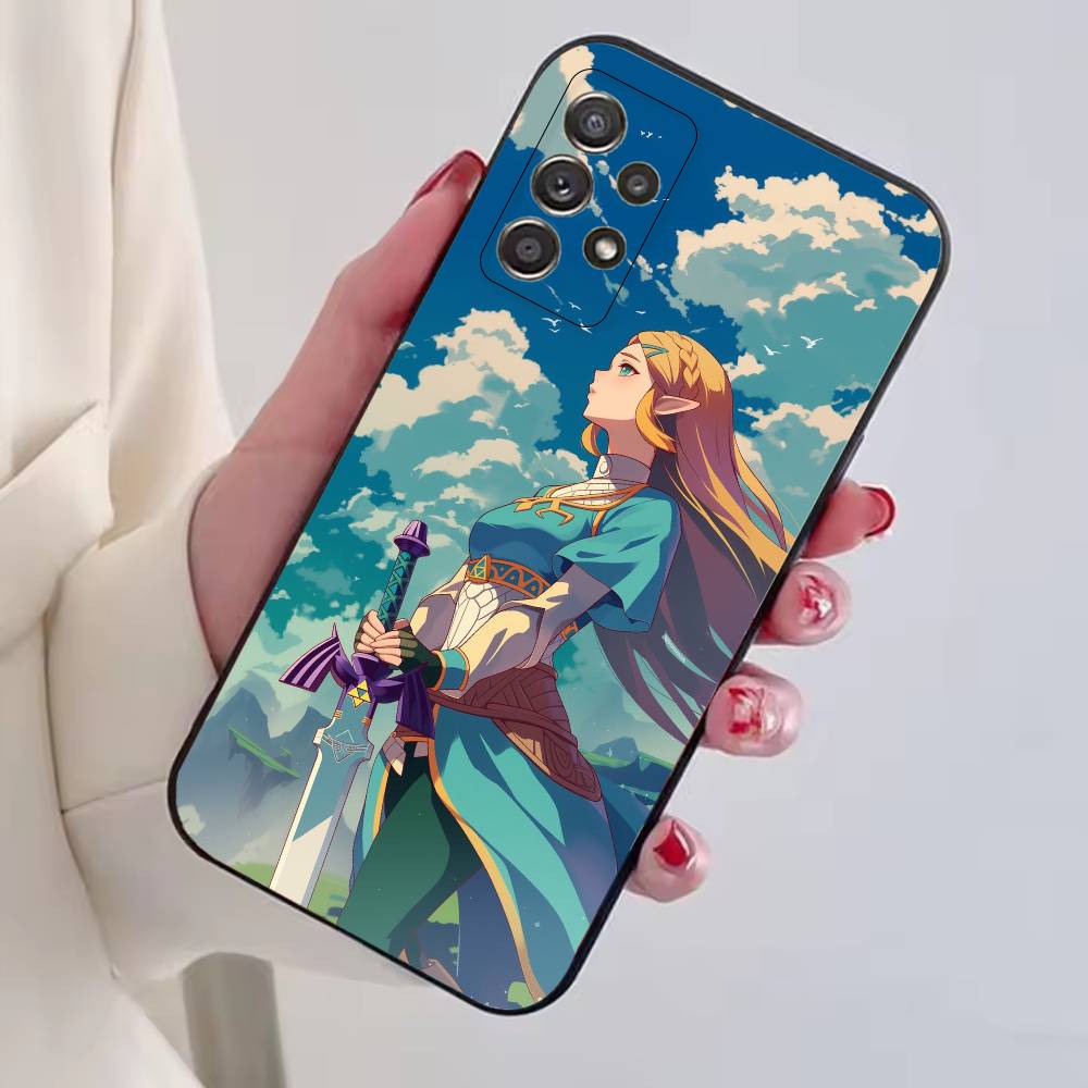 Game The Legend of Z-Zelda Princess Phone Case Black Silicone Soft For Samsung S25,S24,S21,S22,S23,S30,Ultra,S20,Plus,Fe,Lite