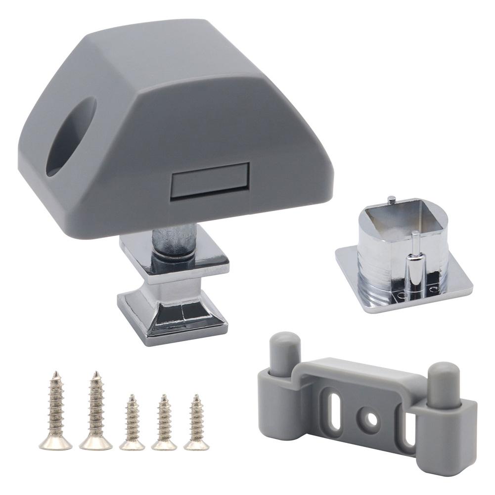 Push Button Catch Lock, Keyless RV Push Cabinet Locks, Multifunctional Metal Push Button Lock, RV Compartment Catches For RV Yacht Boat Motorhome