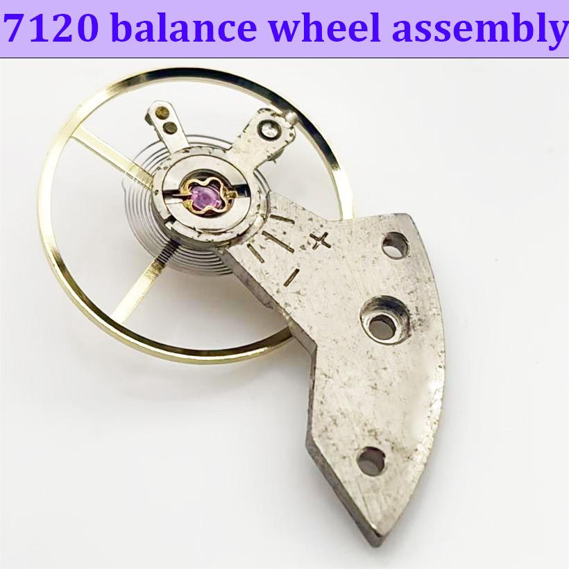 

For Domestic Shanghai 7120 Unified Movement Full Swing Balance Wheel Assembly with Balance Spring SS7 SZ1 Watch Accessories