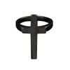 Classic Black Cross Ring For Men Women Stainless Steel Punk Gothic Ring Unisex Accessories Designer Jewelry Christian Gift
