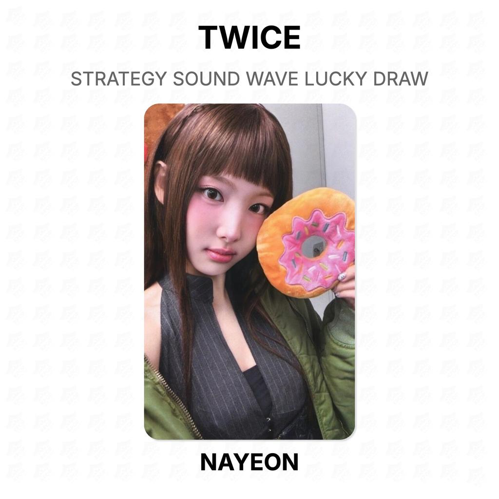 Twice STRATEGY ONDA SONORA SORTEIO OFICIAL Fotocarteira Oficial