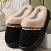 Crestar Fur Plush Women Slippers Indoor Warm Thick Soles Fluffy Female House Slippers Winter Fashion Non-slip Fuzzy Cotton Shoes