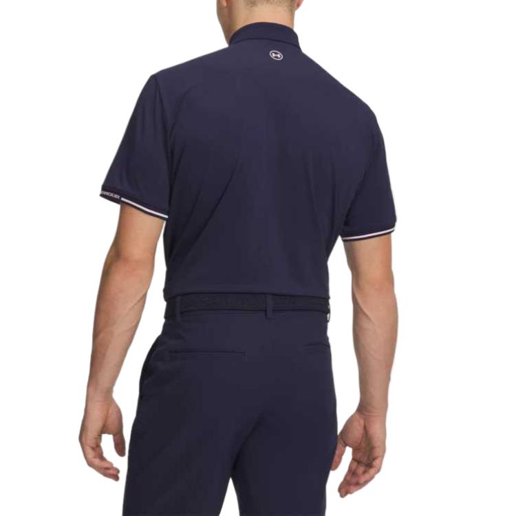 Under Armour Drive Pique Solid Color Short Sleeve Golf Shirt Men tops 6009731-410
