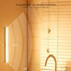 LED Intelligent Human Body Sensing Wireless Magnetic Strip Night Light Rechargeable Kitchen Wardrobe Cabinet Lamp for Bedroom