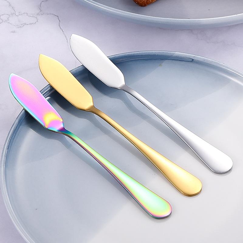 5-Pack Stainless Steel Butter Set Western Household Food Scraper for Bread Jam Spreading Kitchen Utility Cutlery 6