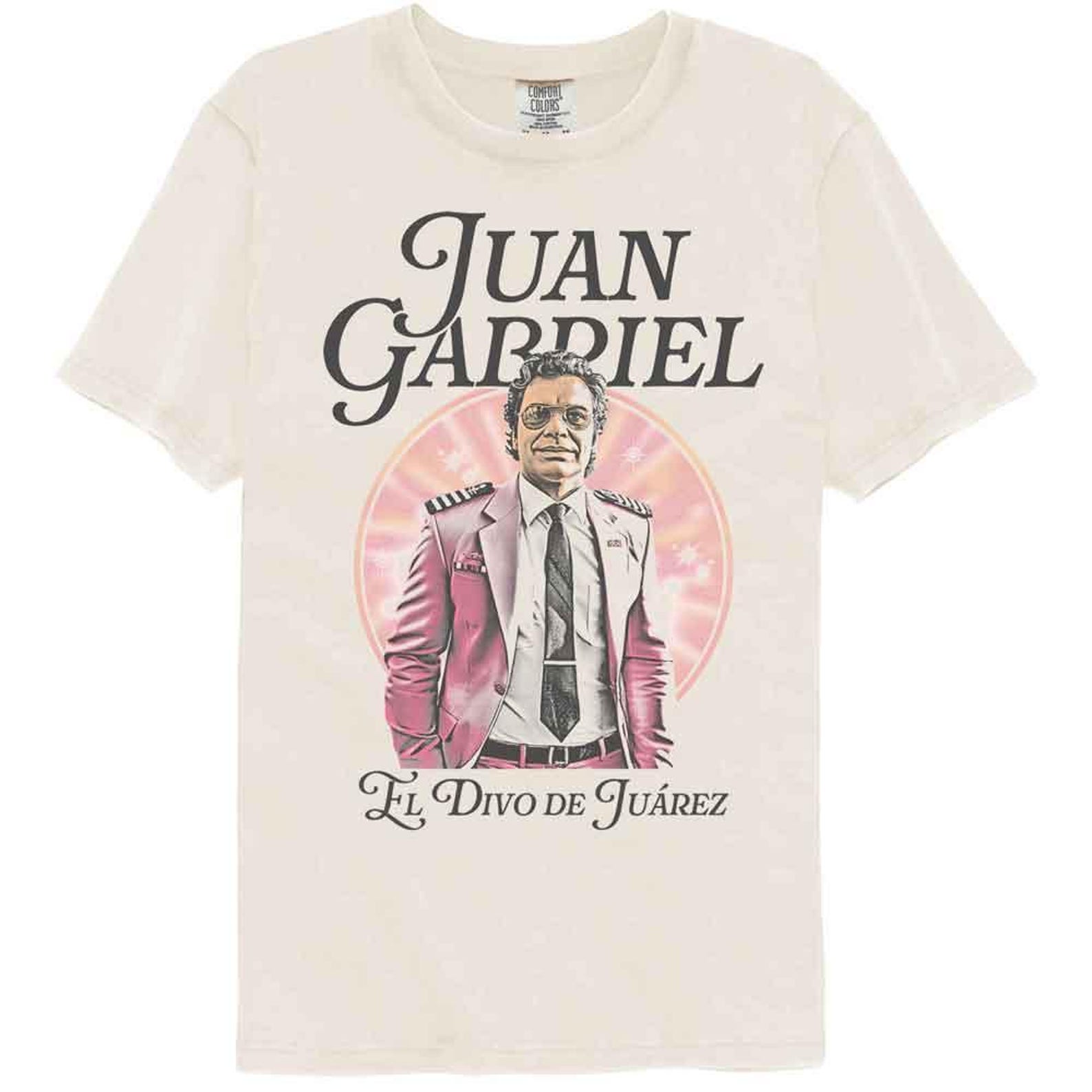 Juan Gabriel Cuidades Mexico Pilot Ivory Comfort Colors T-Shirt S