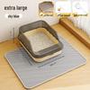 Extra Large Anti-Splash Cat Litter Box: Semi-Enclosed Tray for Large Cats and Kittens