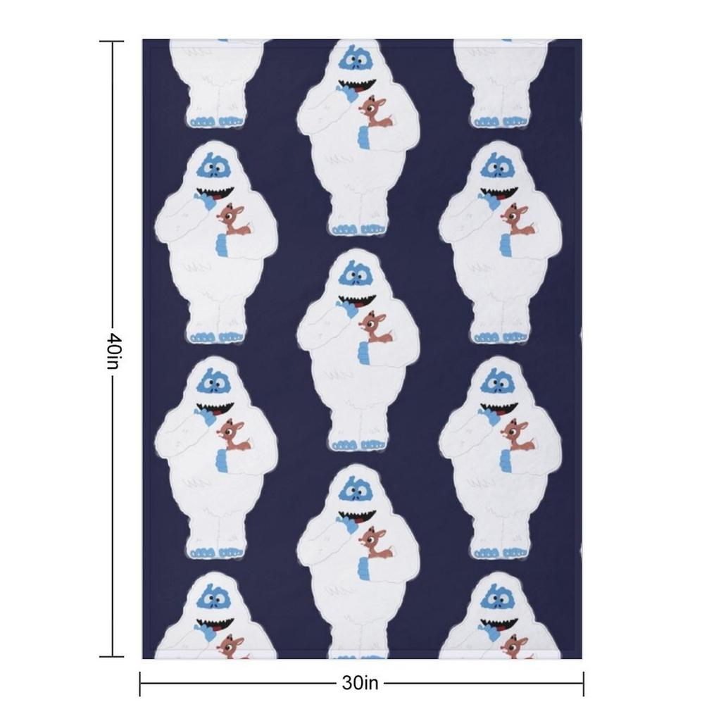 Classic Christmas Abominable Snowman with Rudolph ? GraphicLoveShop Throw Blanket Loose For Baby Luxury Tourist Blankets