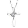 Trendy Light Luxury Inlaid Zircon Cross Pendant Necklace For Women Men Exquisite Crystal Heart Cross Choker Religious Jewelry
