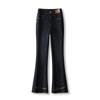 Women's High Waist Micro Flare Jeans - Slimming and Versatile Casual Pants for Petites