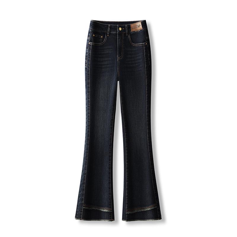 

Women s High Waist Micro Flare Jeans - Slimming and Versatile Casual Pants for Petites S (80-95 cm)