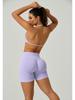 European Halter Neck Seamless Yoga Bra: Sexy, High Elasticity, Matte Finish, Beautiful Back Design