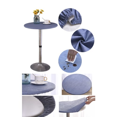 EGROON Kitchen Supplies Polyester Tablecloth/Table Cover, Round, 60cm-160cm Diameter, Suitable for Hotels and Restaurants, Waterproof, Durable, Solid