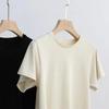Women's Summer Loose-Fit Solid Color Simple Plus Size Short-Sleeve T-Shirt with A-Line Hem and Flare-Out Silhouette for A Flattering Look
