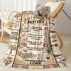 Mother's Love And Inspiration Blanket Suitable for sofas,travel, living rooms also a good gift for friends and family Suitable for all seasons.