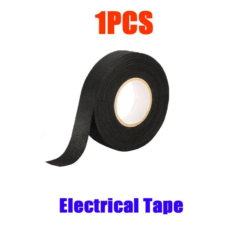 

Electrical Tape Heat Resistant Harness Tape Waterproof Noise Resistance Adhesives TapInsulation Automotive Fabric Cloth Tape 3.5in-9mm&393.7in-10M