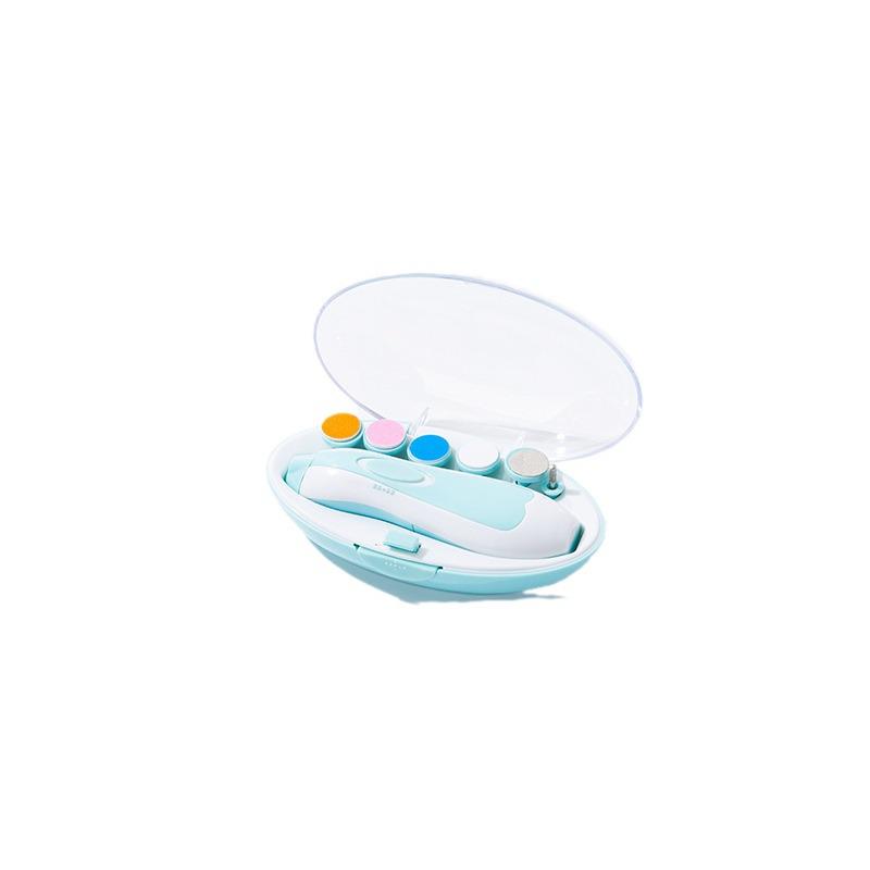 Portable Electric Baby Nail Grinder & Clippers Set - Six-in-One, Anti-Scratch, Anti-Pinch Safe