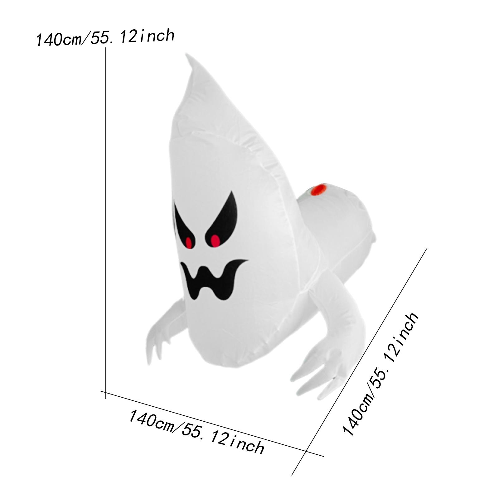 Halloween Inflatable Ghost Model Halloween Party Decoration Horror Sickle Ghost Garden Decoration For Porch Outside Holiday