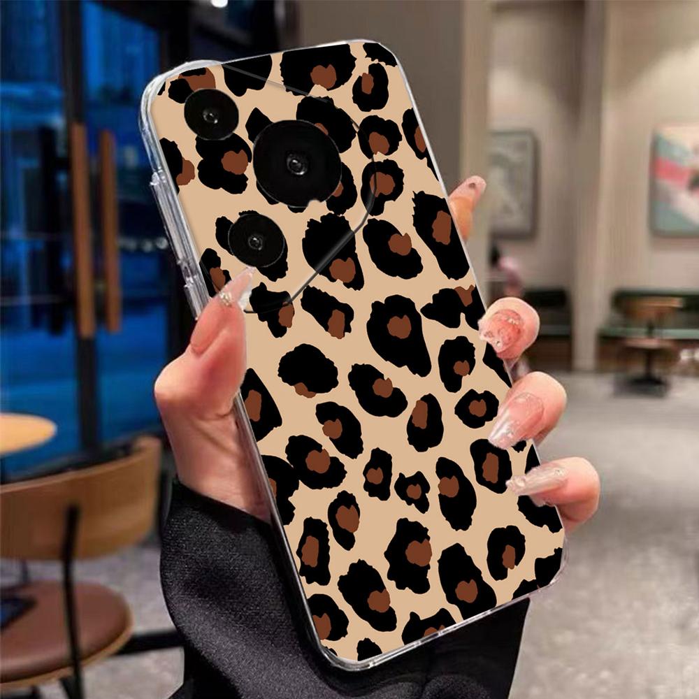 White Leopard Print Transparent For Honor 400 Pro 200 Lite 90 Smart 70 X7 Clear for Artistic Pink Marble Phone Case Couple Cover