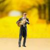Resin Miniature Figures of Violin Players in 1/64 Scale Ideal for Long Term Decors and Artistic Projects