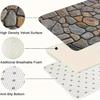 Stone Color Welcome Doormat, Aesthetic Minimalist Entryway Floor Mat for Front Door Patio, Washable Indoor Outdoor Carpet