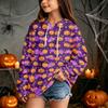 Kids Halloween Print Hoodie Pullover Sweatshirt for Boys Girls Casual Wear