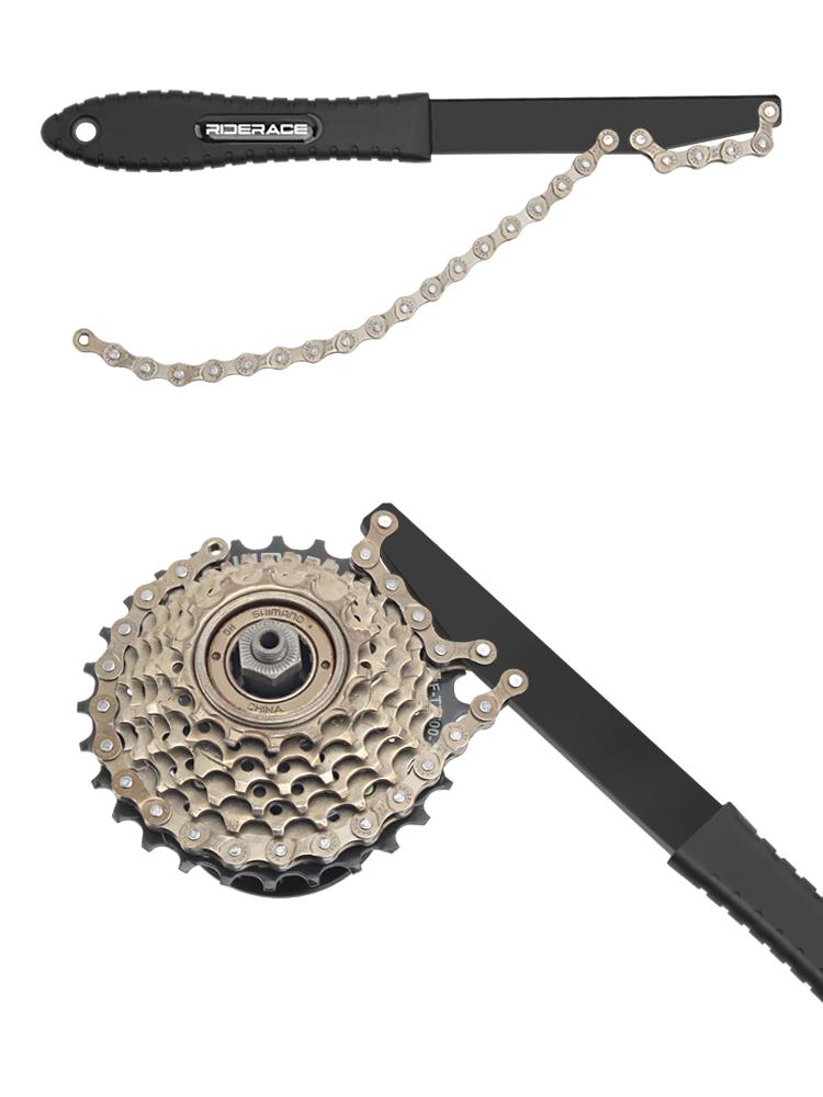 Bike Flywheel Removal Tool Kit Bicycle Flywheel Socket Tool High Strength Steel MTB Chain Whip Cassette Sprocket Remover Tool