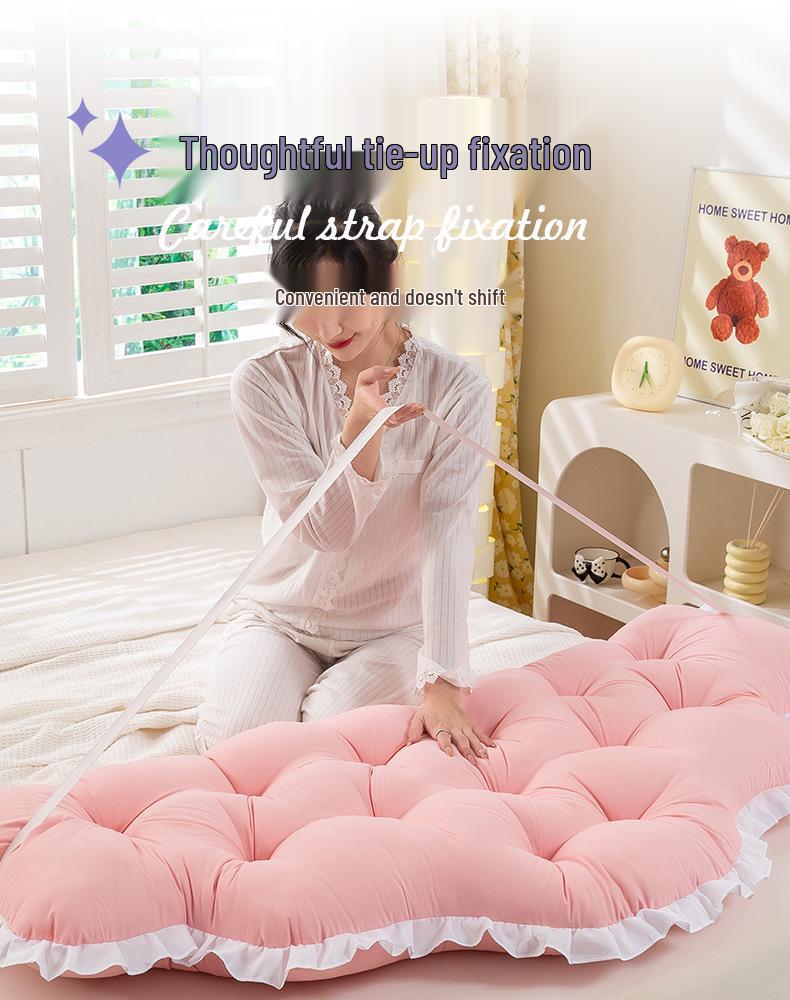 Removable & Washable Anti-Collision Bed Backrest Cushion with Ties - Large, Soft Support for Headboards