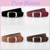 Minimalist Leather Belt For Women With Zinc Alloy Buckle For Casual And Office Style