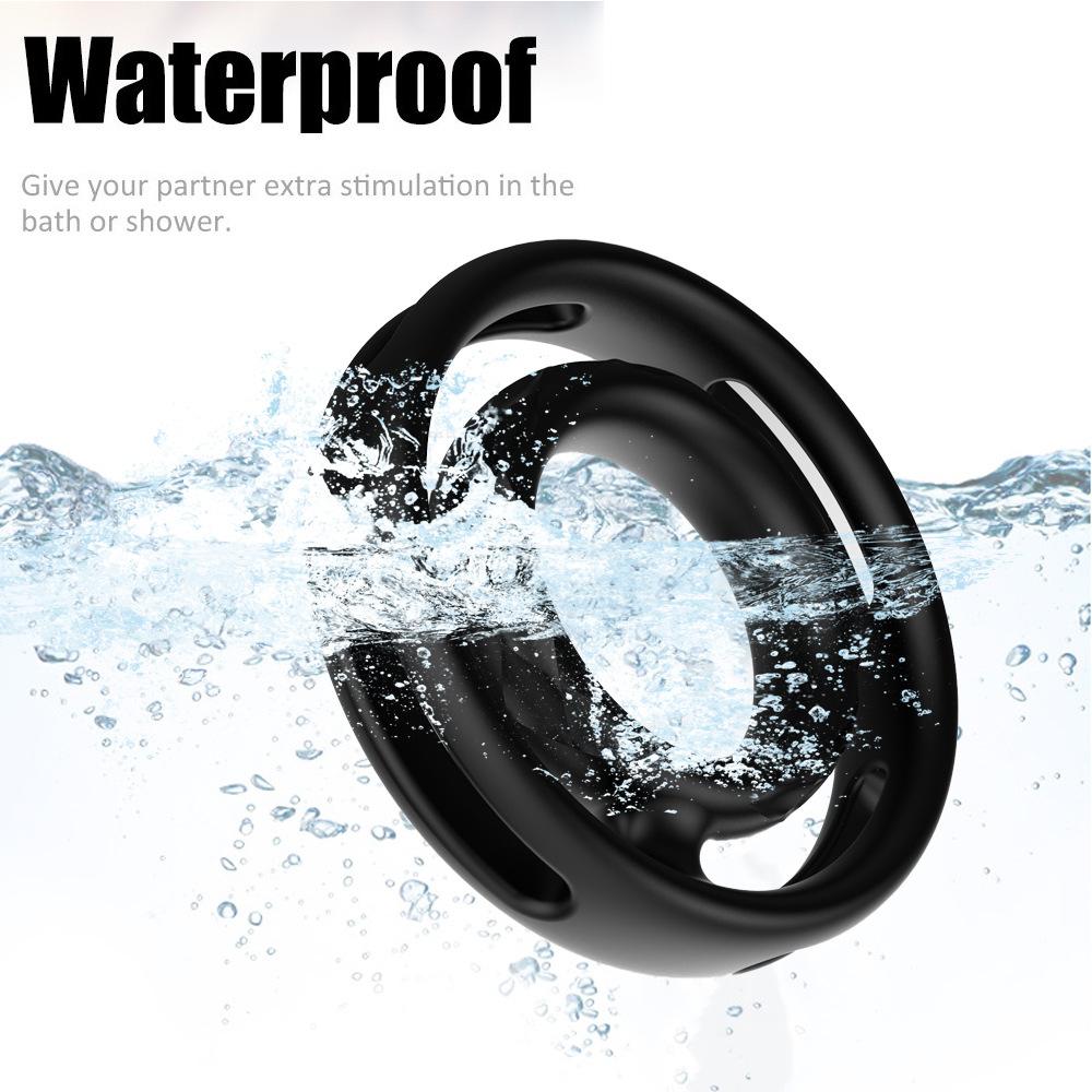 Silicone Male Lock Fine Ring Delay Training Device Penis Exercise Double Ring Adult Pleasure Products
