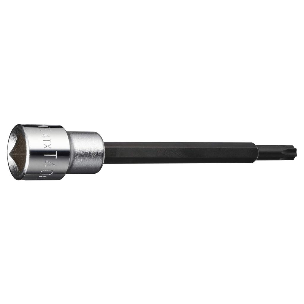 TONE Long Torx Socket T40H (Tamper-Proof Type) HP4TX-T40HL, 12.7mm (1/2") Drive,