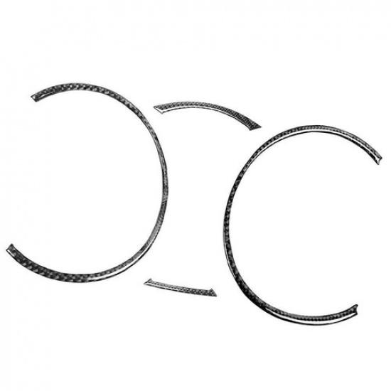 4 Pcs Carbon Fiber Speedometer Panel Trim For Mitsubishi Lancer EVO X MR 2008-15