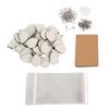 Sublimation Earring Blanks Set 250 Pcs Water Droplets Earring Pendant Ear Hook Cardboard Thermal Transfer Earrings Set