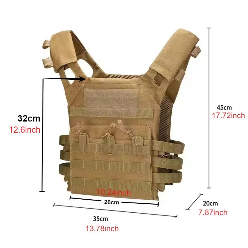 Nylon Tactical Vest Body Armor Hunting Carrier Airsoft Accessories Combat MOLLE Camo Vests