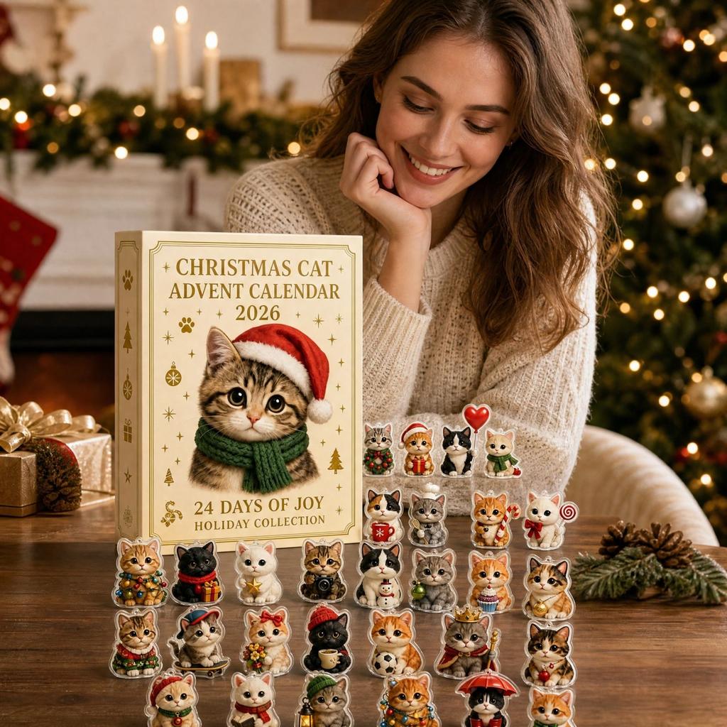 2D Christmas Advent Calendar 2026 with Surprise Gifts for Holiday Countdown Celebration