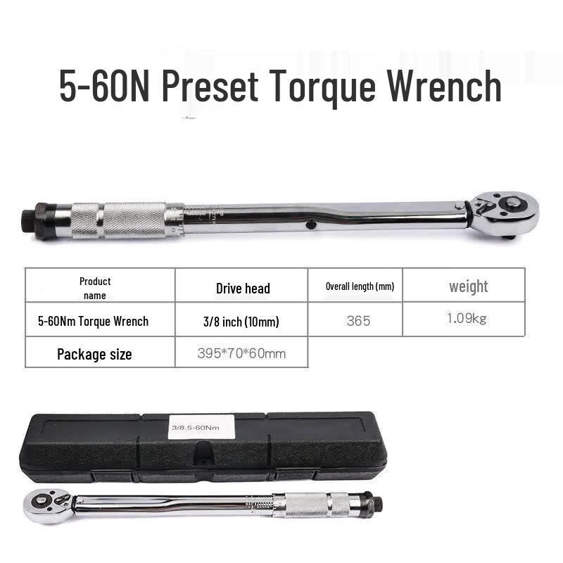 Zhi Ling Preset Torque Wrench 3/8 inch drive
