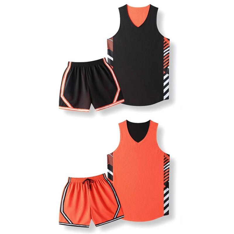 Американский двусторонний баскетбольный комплект формы Мужская и детская игровая форма Студенческая тренировочная майка Спортивная одежда Взрослая 3XS