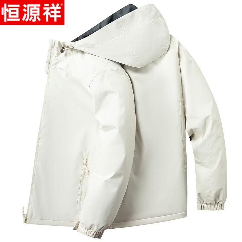 

Hengyuanxiang Men s Fashion Hooded Jacket L