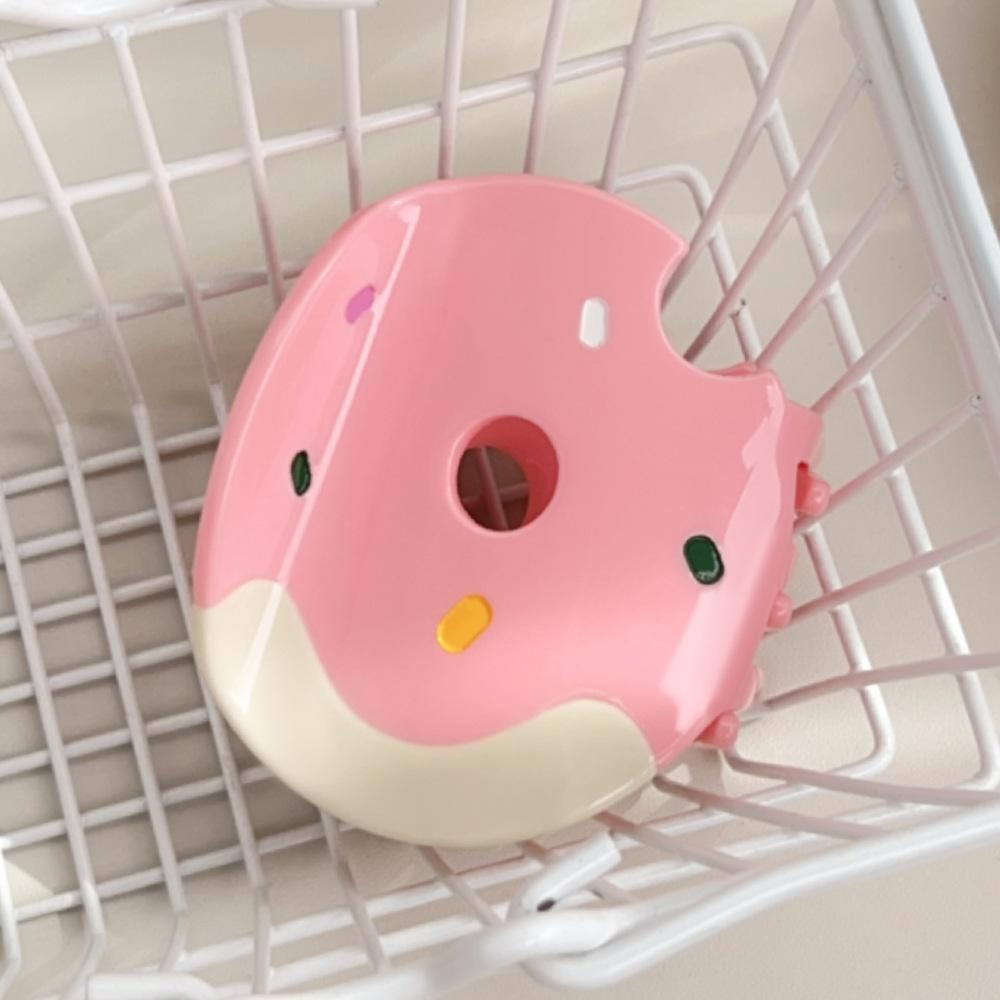 

1 шт. милая имитация гурманской заколки, сладкий ацетатный зажим-пончик, средний зажим-акула для полусобранных волос, универсальная и повседневная заколка-краб