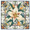 5D Diy Diamond Painting Colorful Mandala White Lily Flower Cross Stitch Full Square Round Picture Mosaic Rhinestones Embroidery