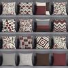 Dark Red Geometric Pattern Pillowcase Car Ornaments Office Living Room Home Pillowcase