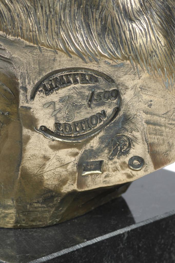 Border Collie - Dog Statue, Bust On Stone Base, Sculpture, Trophy for Dog Show by Art-Dog Brand