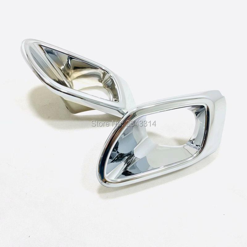 For Ford Territory Front Rear Fog Light Lamp Frame Panel Cover Foglight Trims ABS Chrome Car Accessories