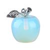 DIY Necklace Pendant Fruit Shape Natural Faux Crystal Pendant with Electroplated Silver Leaf Buckle 20mm Mini Ornament