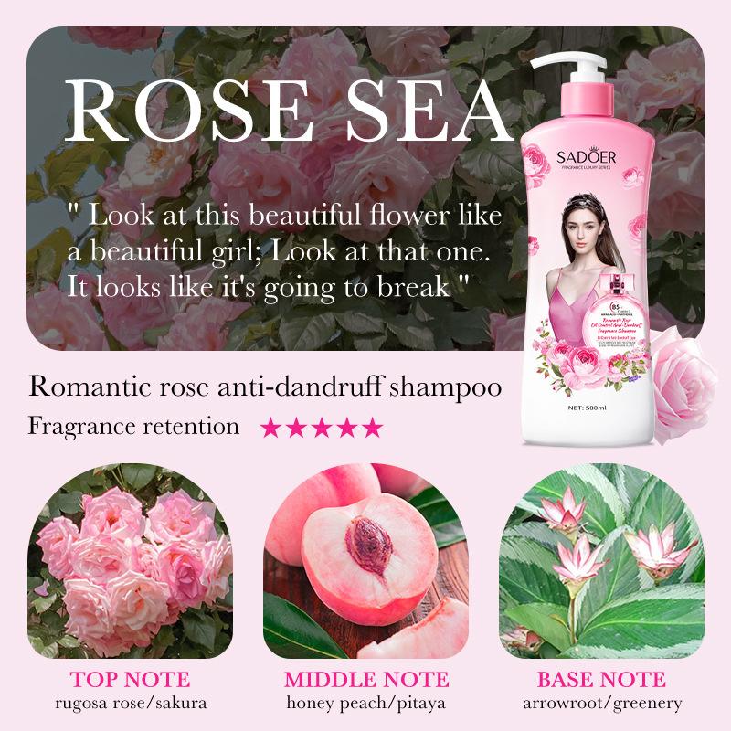 Wash Set SADOER Rose Fragrance Shampoo Lavender Body Wash